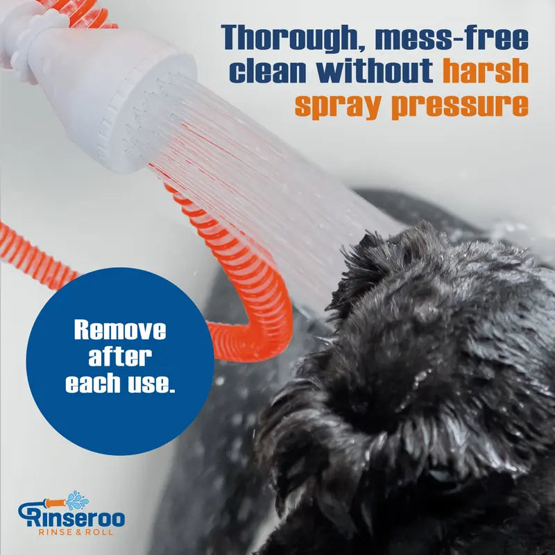 Slip-On Pet Bather for Shower with 6-Foot Flexible Hose - Easy No-Install Dog Bathing Solution