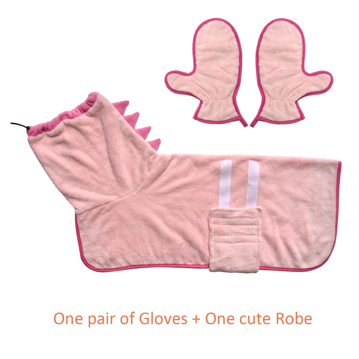 Quick-Dry Dog Bathrobe Pet Towel Set - Adjustable Microfiber for Dogs and Cats