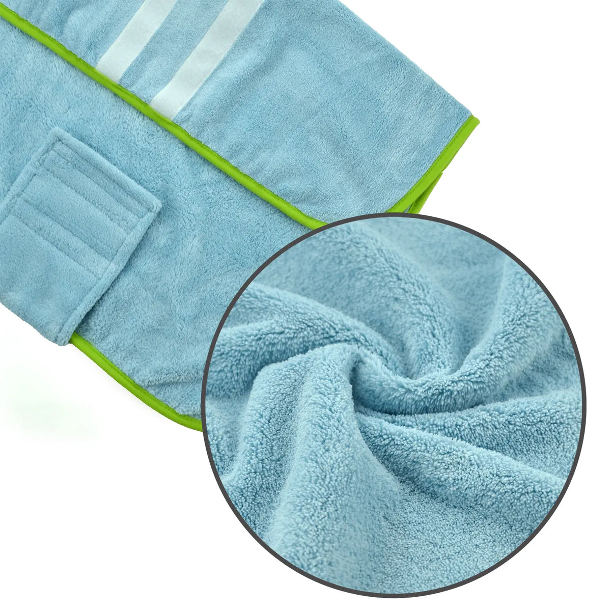 Quick-Dry Dog Bathrobe Pet Towel Set - Adjustable Microfiber for Dogs and Cats