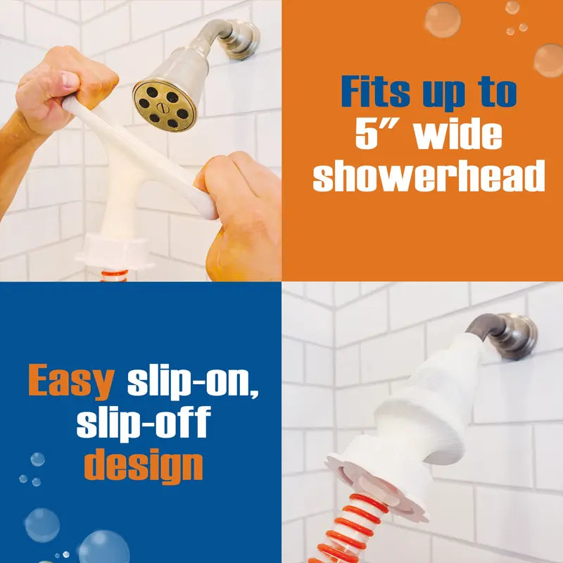 Slip-On Pet Bather for Shower with 6-Foot Flexible Hose - Easy No-Install Dog Bathing Solution