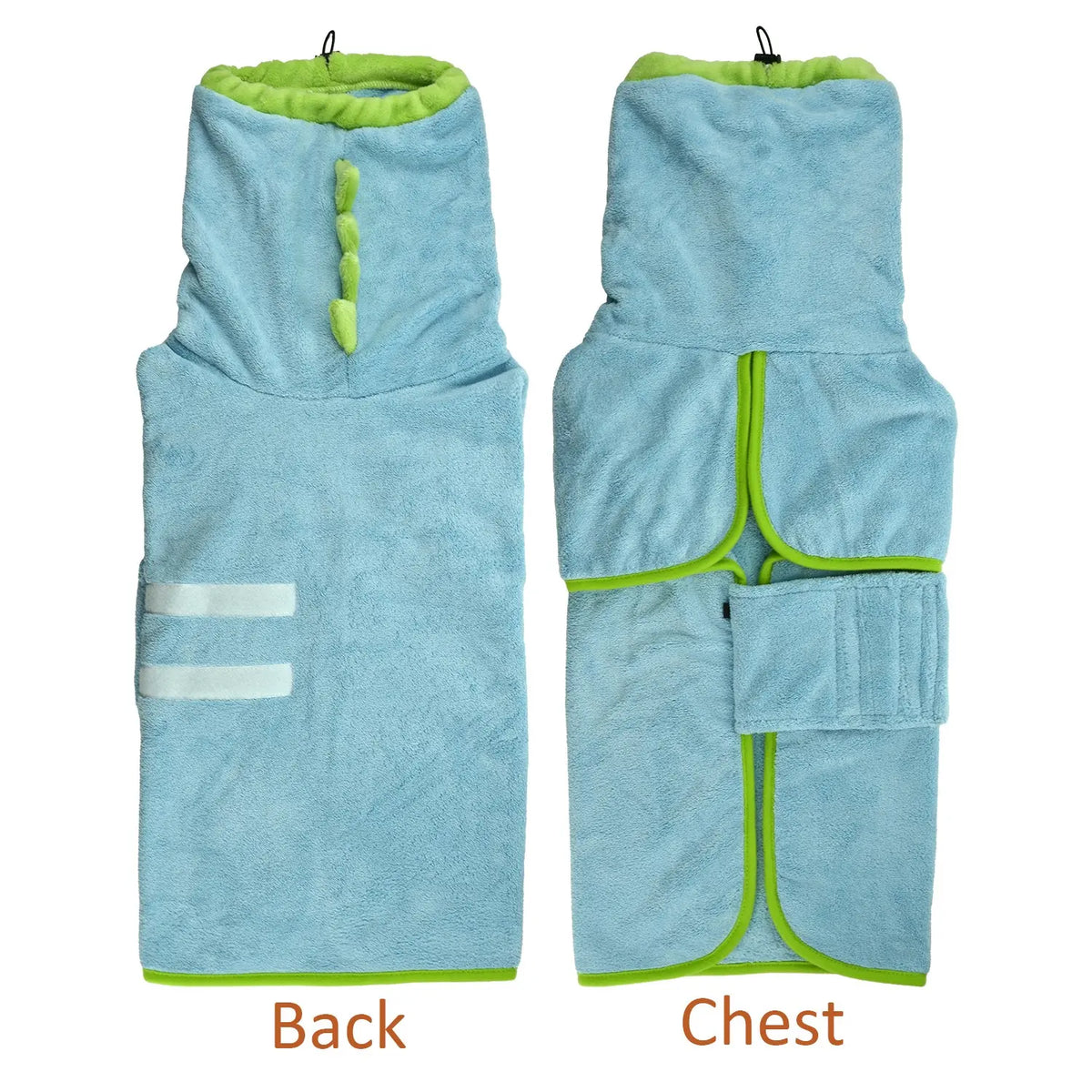 Quick-Dry Dog Bathrobe Pet Towel Set - Adjustable Microfiber for Dogs and Cats